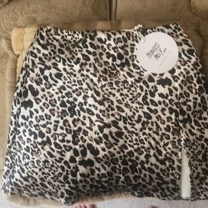 NWT Princess Polly leopard mini skirt